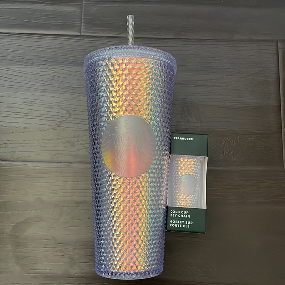 New Starbucks Studded Unicorn Tumbler and Keychain - Picture 3 of 3